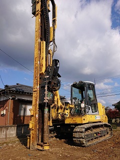 福井県福井市内　Ｔ様邸の地盤改良工事が始まりました。